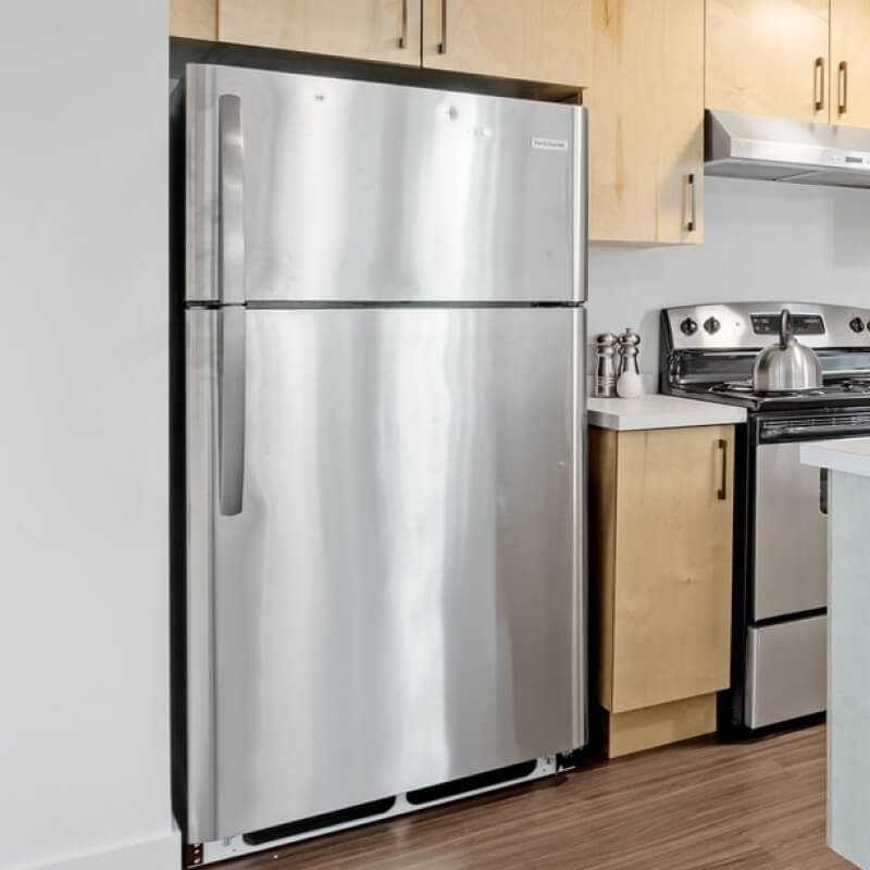 36" Side-by-Side Refrigerator and Freezer with 25 Cubic Ft. Total Capacity, Black